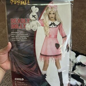 Spirit Deadly Dolly Child Costume - Pink and White